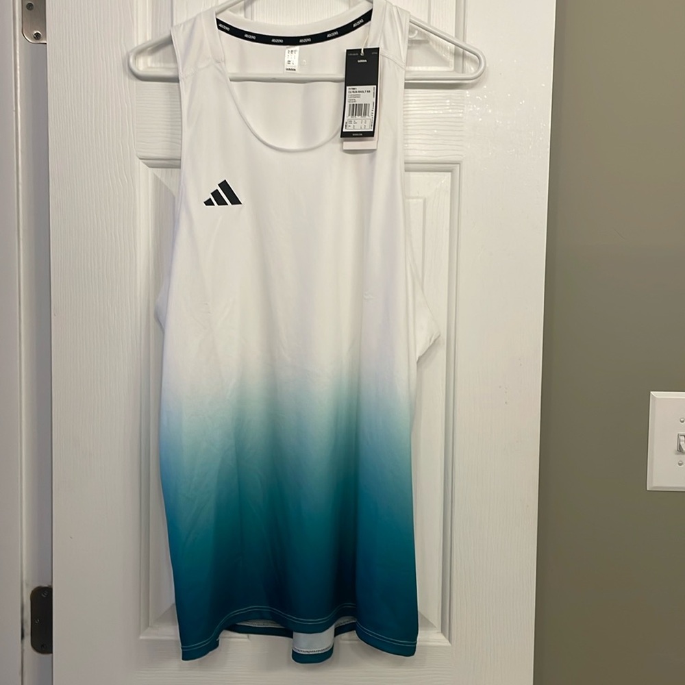 New Mens Adidas Slim Fit Singlet